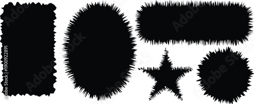 Collection of Black Silhouette Icons Featuring High Heel Shoe Handshake and Open Cupped Human Hands for Business and Lifestyle Design