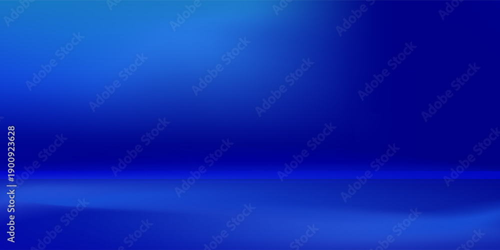 Obraz premium Blue navy studio room. Limbo dark background. Abstract 3d backdrop for product presentation. Minimal wall scene. Showcase, promotion display