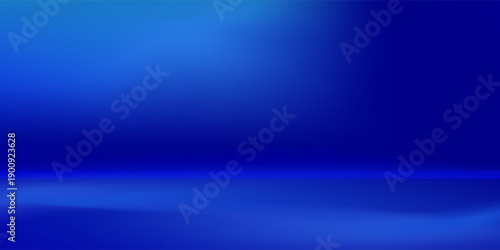 Blue navy studio room. Limbo dark background. Abstract 3d backdrop for product presentation. Minimal wall scene. Showcase, promotion display