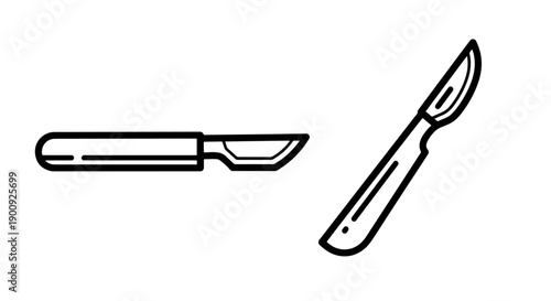 Surgical scalpel icons