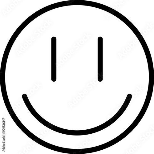 Smile icon. Smiley face flat icon. Yellow smile symbol vector
