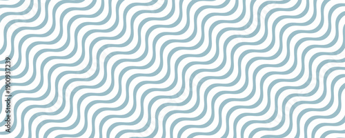 Seamless Wave Pattern, Hand drawn water sea vector background. Wavy beach print, curly grunge paint lines,