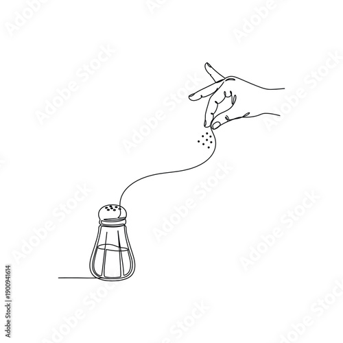 Simple Food Seasoning Sketch