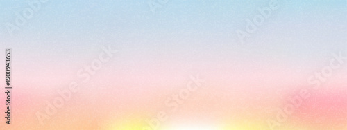 Texture background sunrise and sunset gradation gradient with grain sky overlay. Blur degrade pastel and color pink vector with abstract soft light. Minimal texture banner and holographic.
