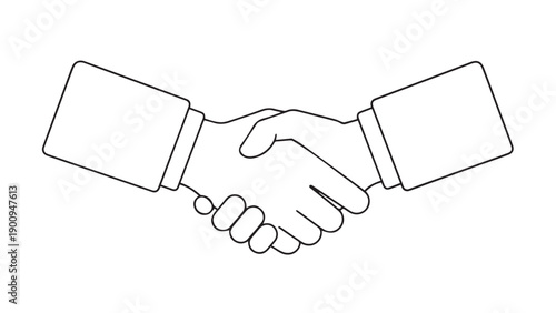 Two hands engaging in a firm handshake, symbolizing agreement and partnership in a professional setting.