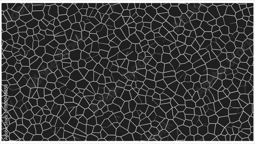 Abstract Voronoi Block Pattern. Geometric vector background with cellular shapes, ideal for wallpaper, design, and digital artwork