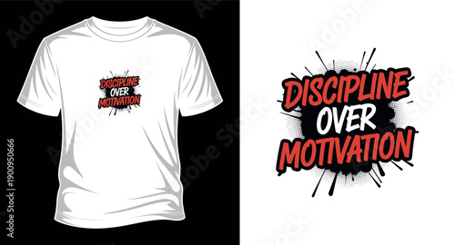 Motivational T-shirt design vector art print templet