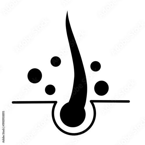 Hair care vector icon