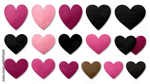 Heart shaped felts felt crafted into heart shapes perfect for crafts and decorations