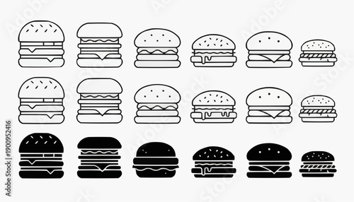 set of badges and labels