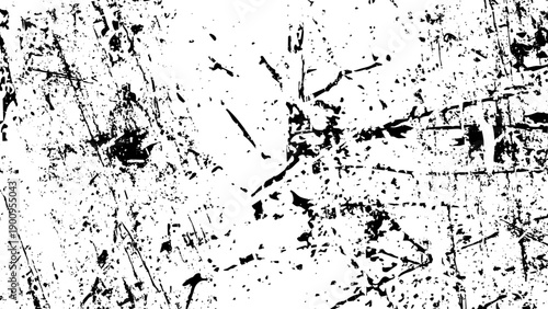 Heavy grunge texture overlay. Black and white distressed scratched background.
