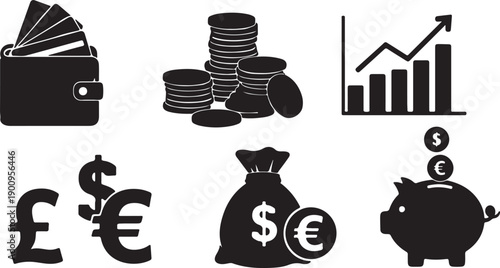 Fuel icon set. Gas station icons or signs. Engine oil icon symbol. Transport collection, petrol fuel. Vector illustration