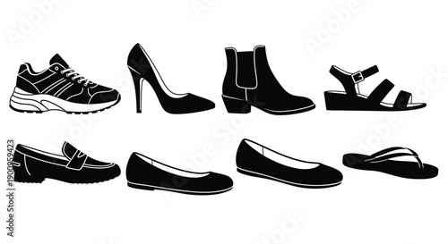 Set of Footwear Icons
