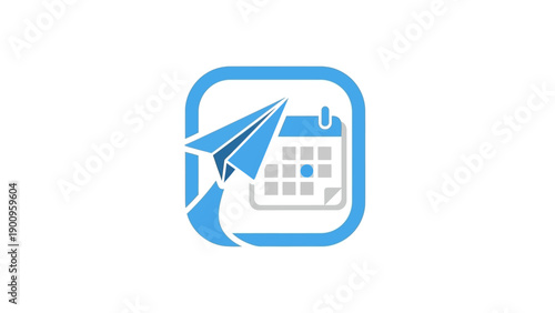 Email Calendar Icon Notification Message.