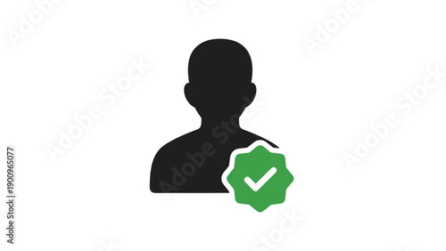 Black silhouette of a verified person.