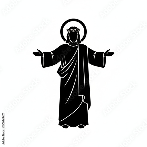 Silhouette of Jesus Christ 