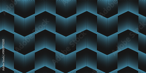 Seamless halftone hexagon shape dot pattern vector, Geometric Halftone Abstract pattern for Fabric and textile printing, sport jersey texture, wrapping paper, backdrops and packaging