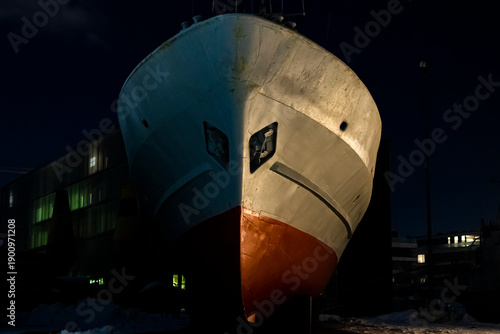 ship at night