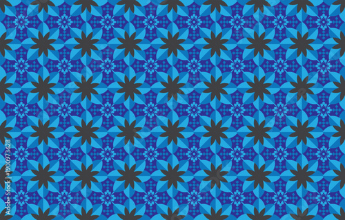 Abstract distressed art deco trellis seamless background tile.Seamless ethnic ornamental pattern . Geometric background

