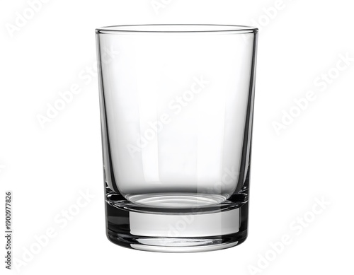 empty glass isolated on white