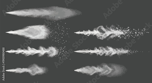 Collection of Realistic Water Sprays and Mist Effects for Design Projects.