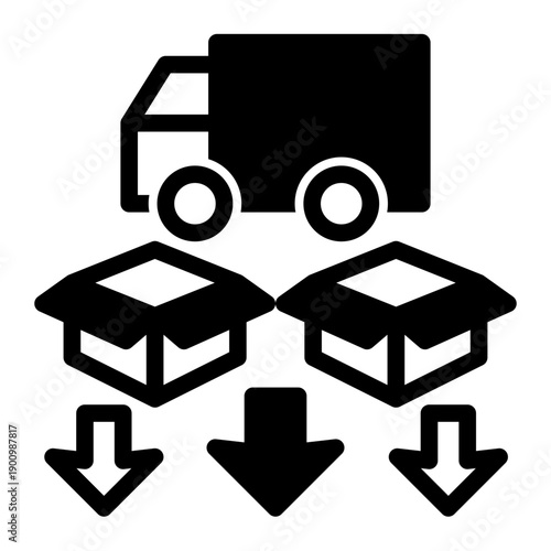 Activity of offloading transported items at their designated receiving point (Mixed Style)