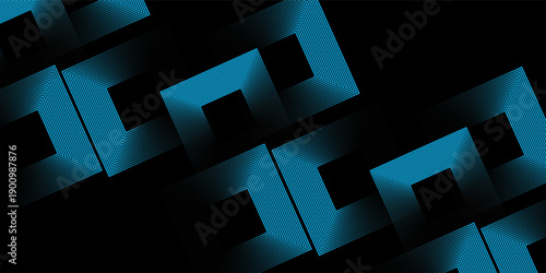 abstract dark background with glowing lines circles