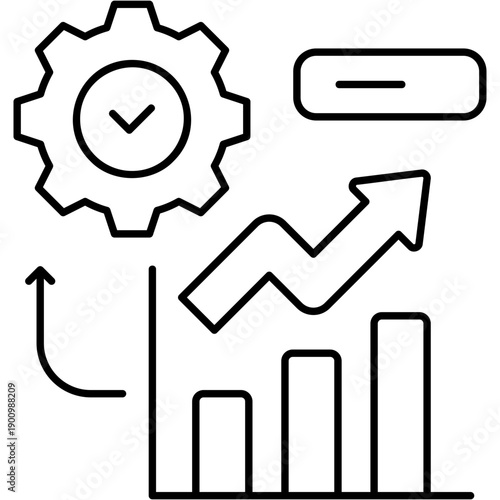 Line Art Revenue Optimization Icon