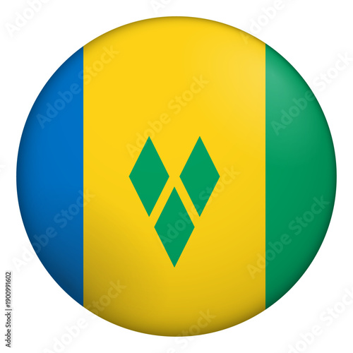 Canvas Print Flag of Saint Vincent and the Grenadines