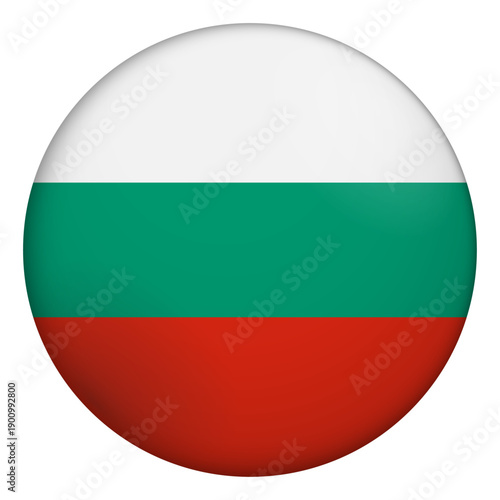 Flag of Bulgaria. Glossy circular flag. Button appearance. 3D Icon Design with depth Free Download Flag of Bulgaria. Glossy circular flag. Button appearance. 3D Icon Design with depth - GFXLoad