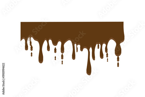 Dripping oil stain, liquid drips or paint current vector