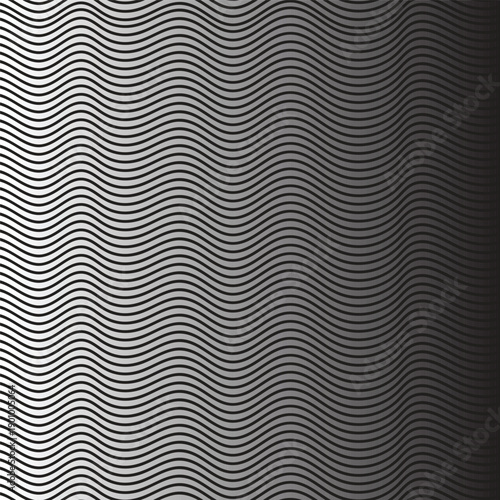 Modern Minimal Wavy Pattern Abstract Vector Lines