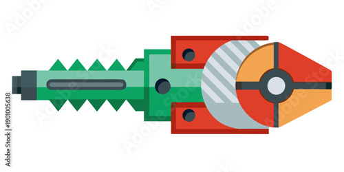 Cutter for parting and grooving channels. Tool with indexable inserts for metal working.