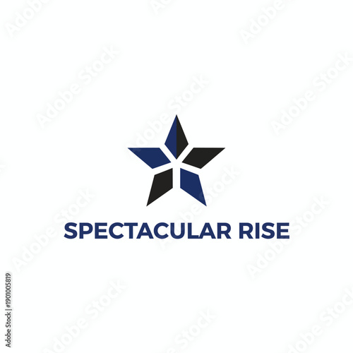Free Download Spectacular Rise Abstract Geometric Star Logo - GFXLoad