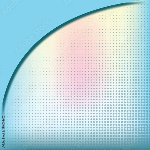 halftone gradient dot corner abstrac background
