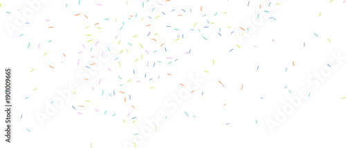Background with multicoloured confetti particles, vector illustration.