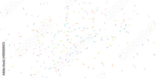 Background with multicoloured confetti particles, vector illustration.