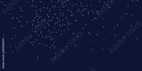Background with multicoloured confetti particles, vector illustration.