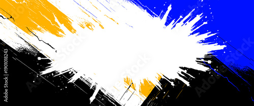Vector abstract grunge background with colorful and white stripes