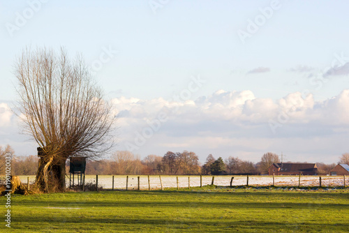 Wallpaper Mural German countryside landscape in winter, Lower Rhine Region, Germany Torontodigital.ca