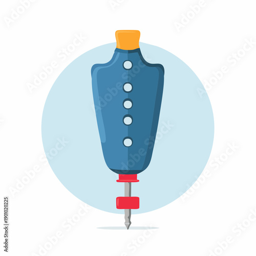 Blue and Yellow Glaze Applicator Pottery Tool for Ceramic Art Projects Equipment