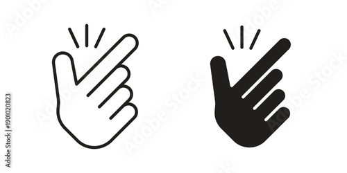 Easy icon vector pack. Thin linear and black flat style.