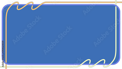 巻きつく紐装飾のフレーム１６：９背景素材