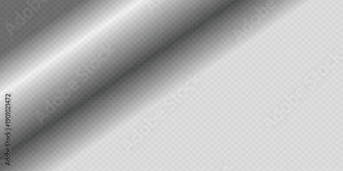 Abstract gray gradient on a transparent background with soft light and shadow texture.