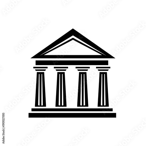 Ancient Greek Building Icon - Classic Architecture