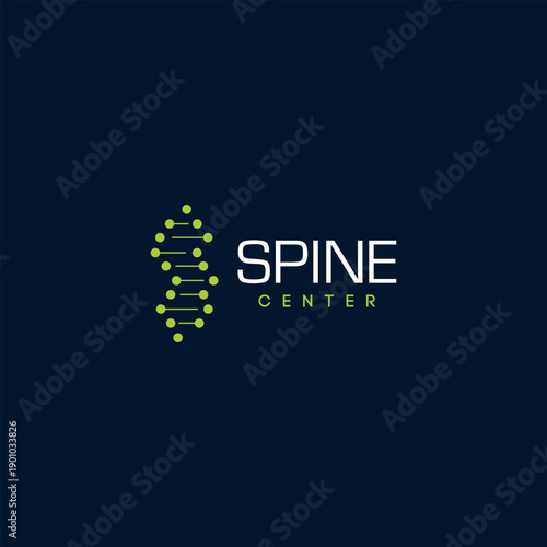 Spine diagnostics symbol logo template vector illustration. Suitable for your design need, logo, illustration, animation, etc.