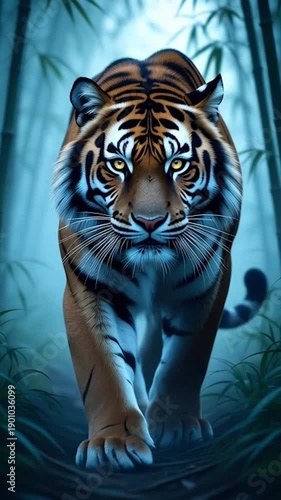 Tiger walking AI