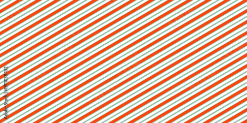 Seamless Christmas candy red stripes pattern. Striped candy cane background. Christmas gift pattern. Winter holiday stripes background.