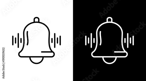 Notifications White Icon Set Design