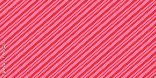 Candy Cane Stripes Seamless Pattern - Diagonal candy cane stripes repeating pattern design